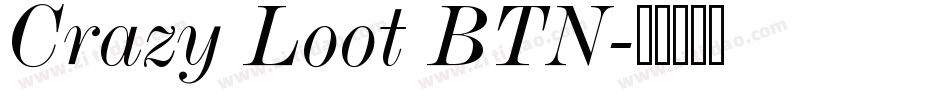 Crazy Loot BTN字体转换